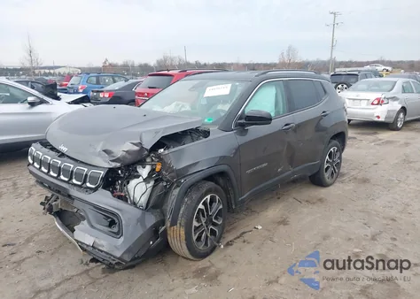 2022 Jeep Compass Limited 4X4 из США, поврежденный, VIN 3C4NJDCB4NT191262